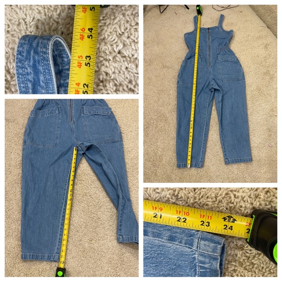 Madewell Denim Zip Smock-Waist Jumpsuit in Baisley Wash - Picture 4 of 7
